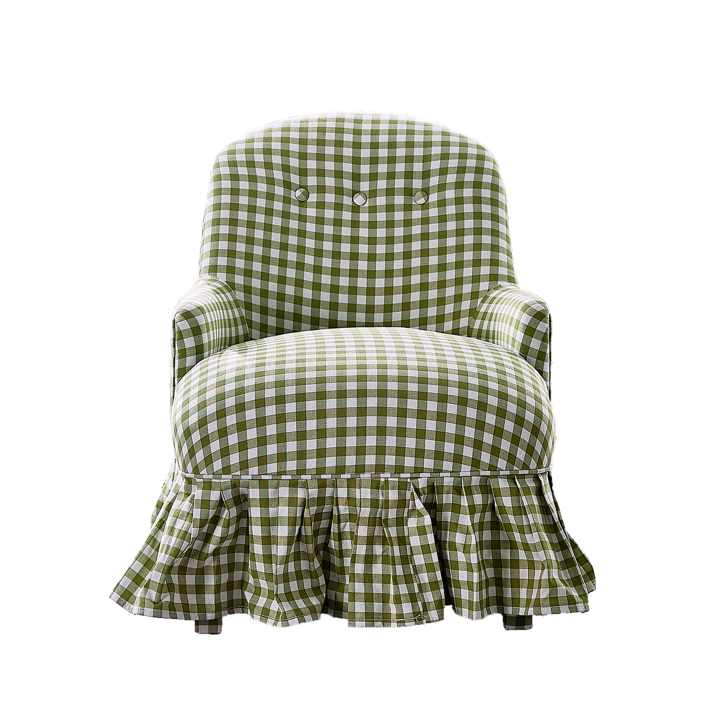Pre Order Childrens Chair Green Gingham