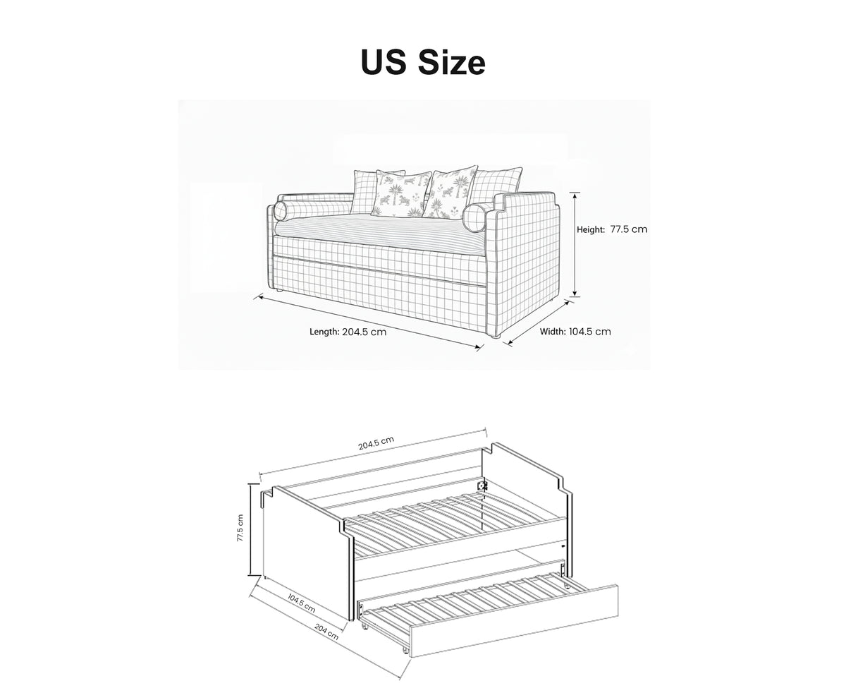 Custom Posie & Penn Bed with Customer's Fabric