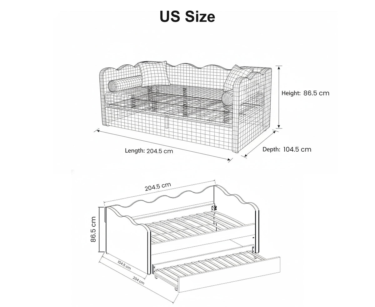 Custom Posie & Penn Bed with Customer's Fabric