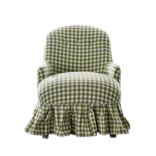 Pre Order Childrens Chair Green Gingham