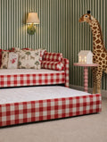 Posie Red Gingham Bed Trundle Bed