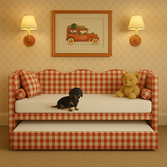 Deposit Only Red Gingham Bed Lochlan