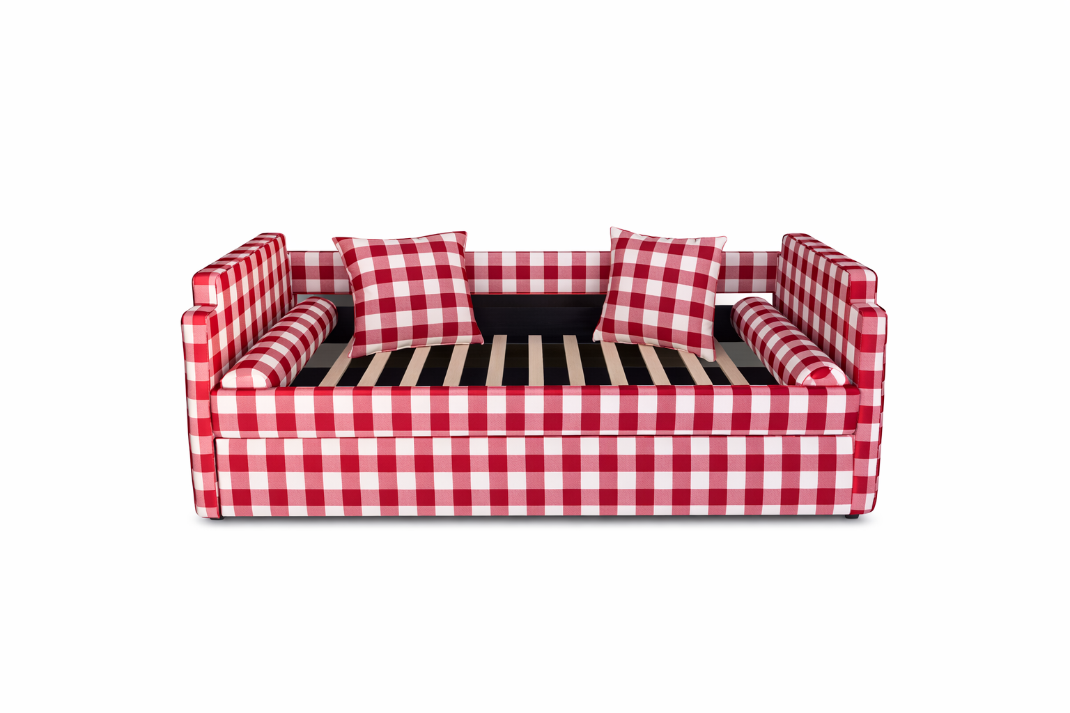 Posie Red Gingham Bed Trundle Bed