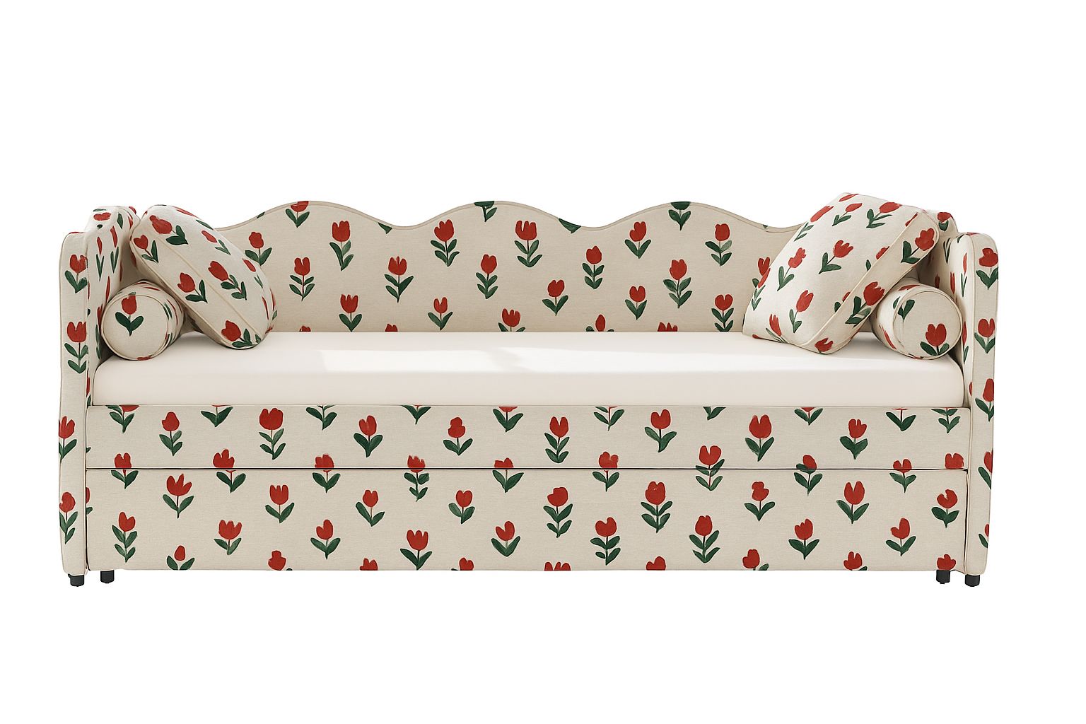 Custom Posie and Penn Bed with customers fabric