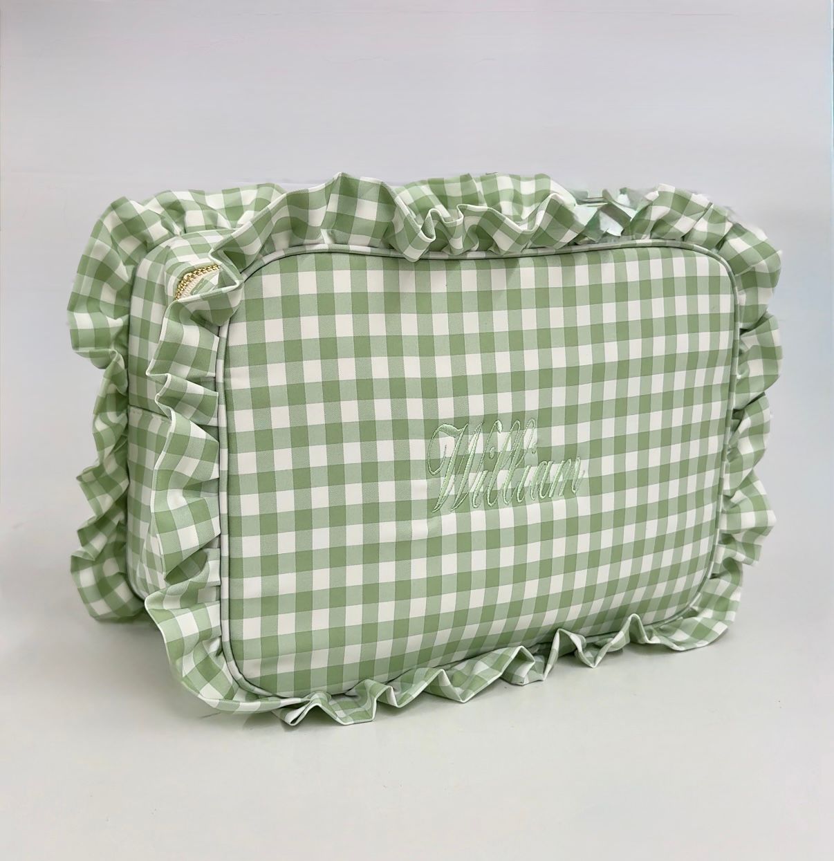 Gingham Ruffle Bag Wash Bag Children