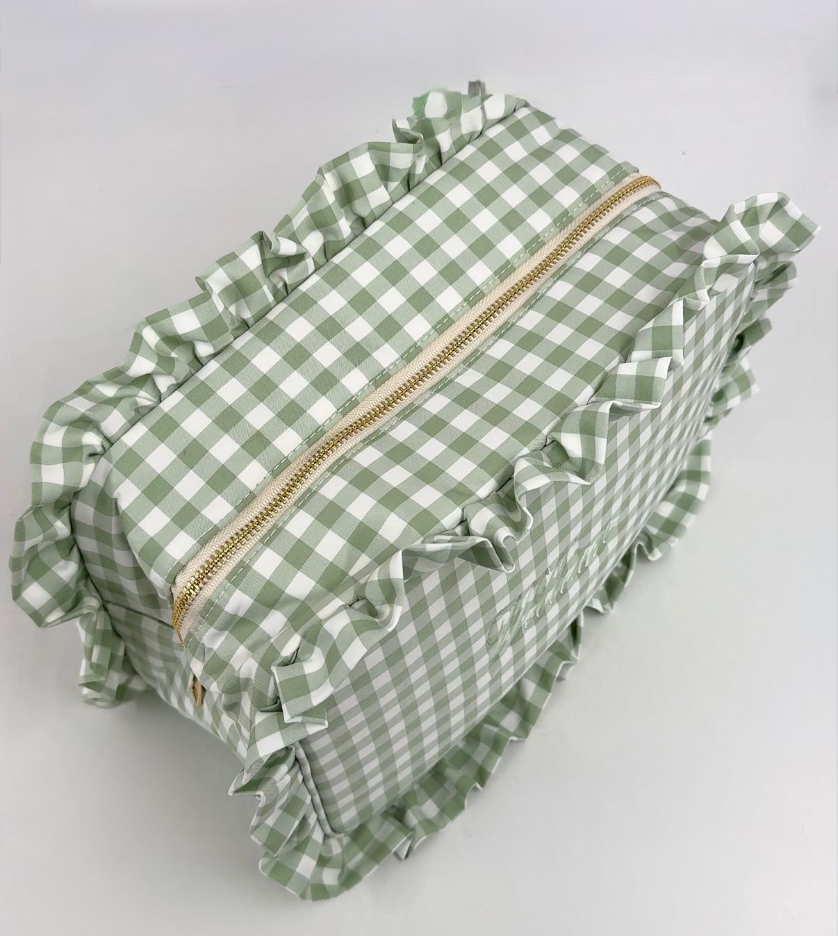 Gingham Ruffle Bag Wash Bag Children