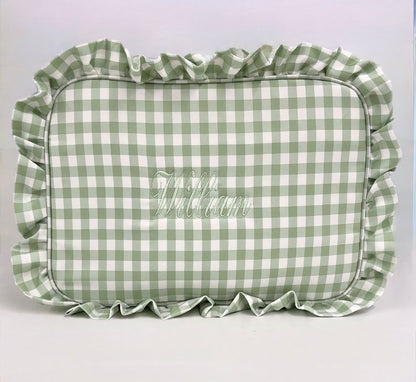Gingham Ruffle Bag Wash Bag Children