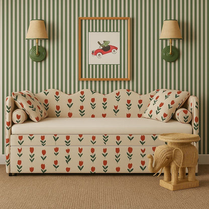 Custom Posie and Penn Bed with customers fabric